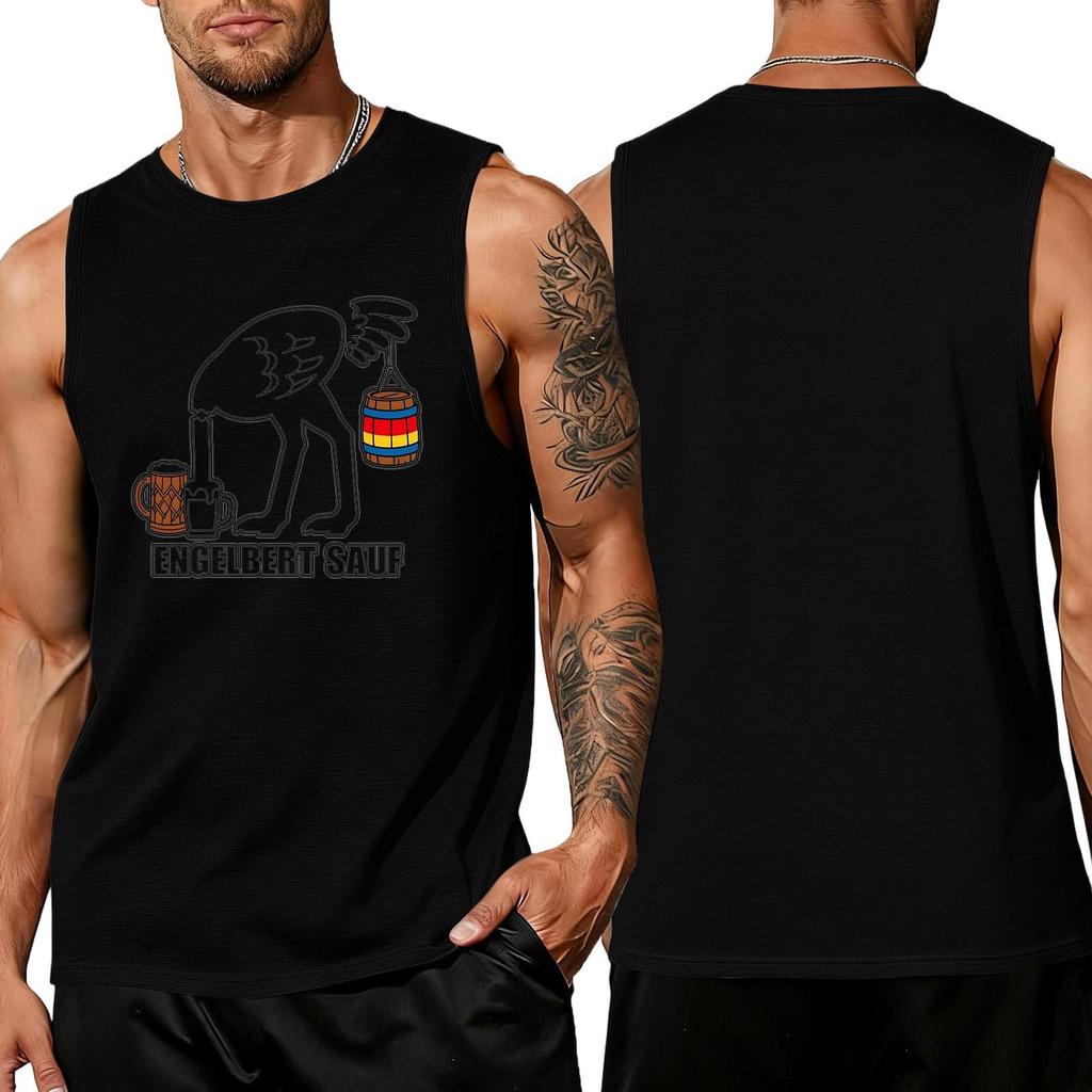 Men Sleeveless Tank Top Summer Casual Loose Fit Lightweight Muscle Shirt Beachwear Outdoor Sportswear