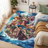 O-One Piece Area Rug Carpet For Bedroom Game Playroom Living Room Nonslip Sofa Office Home Decor Doormat Christmas Gift C3130
