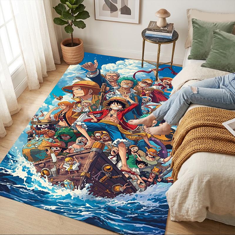 O-One Piece Area Rug Carpet For Bedroom Game Playroom Living Room Nonslip Sofa Office Home Decor Doormat Christmas Gift C3130