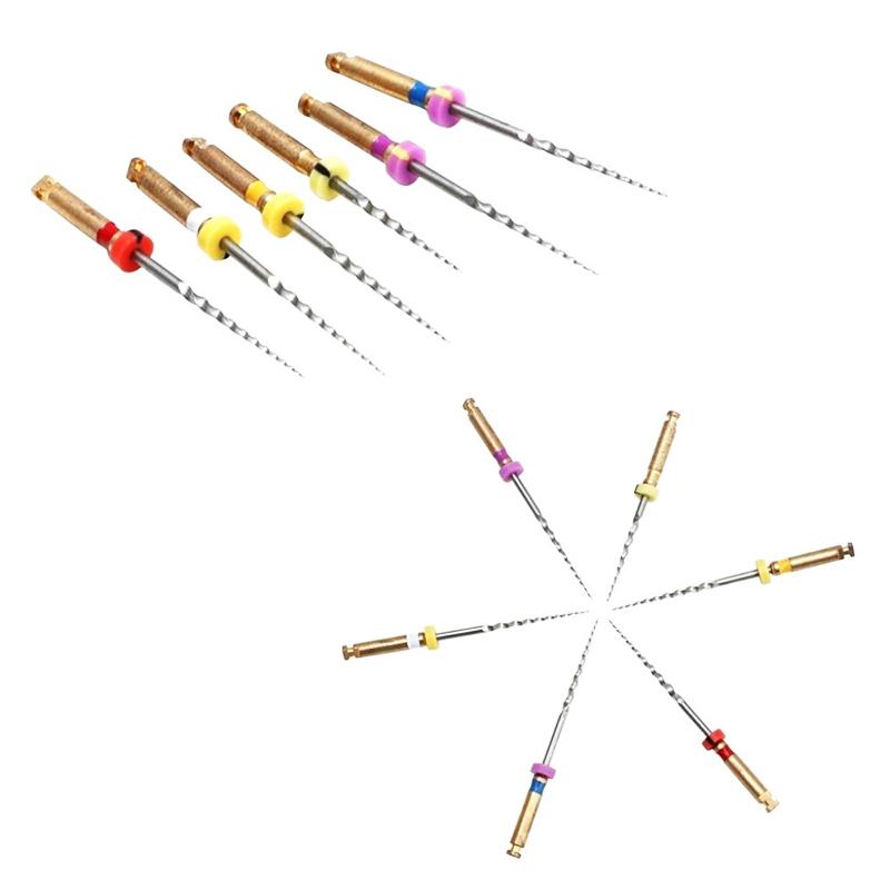6pcs/box Dental Endo Root Files SX-F3 Root Canal Engine Use Rotary NiTi Alloy File 21mm/25mm