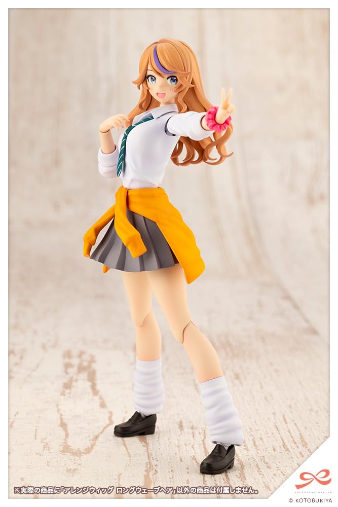 KOTOBUKIYA "Sousai Shojo Teien" Arranged Wig, Long Wavy Hair, Approximately 63mm Tall, 1/10 Scale Plastic Model