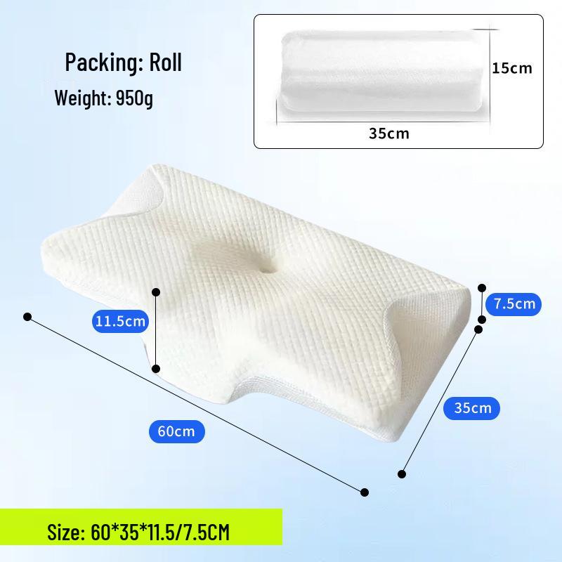 Butterfly Cervical Spine Memory Foam Pillow with Neck Protection