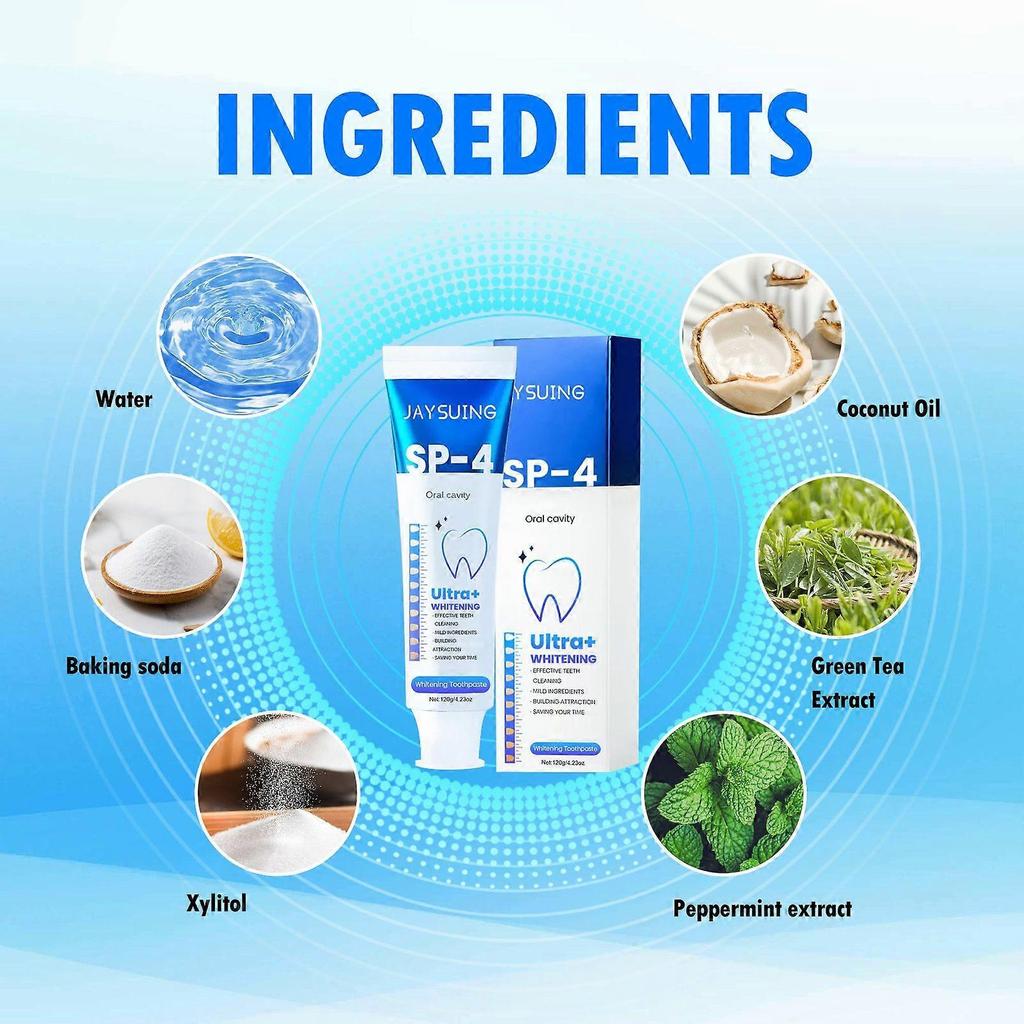 Limited time!!Jaysuing Whitening Toothpaste Cleans Teeth, Removes Yellow Stains, Whitens, Beautifies Teeth, Protects Gums, Freshens Breath, Oral Care