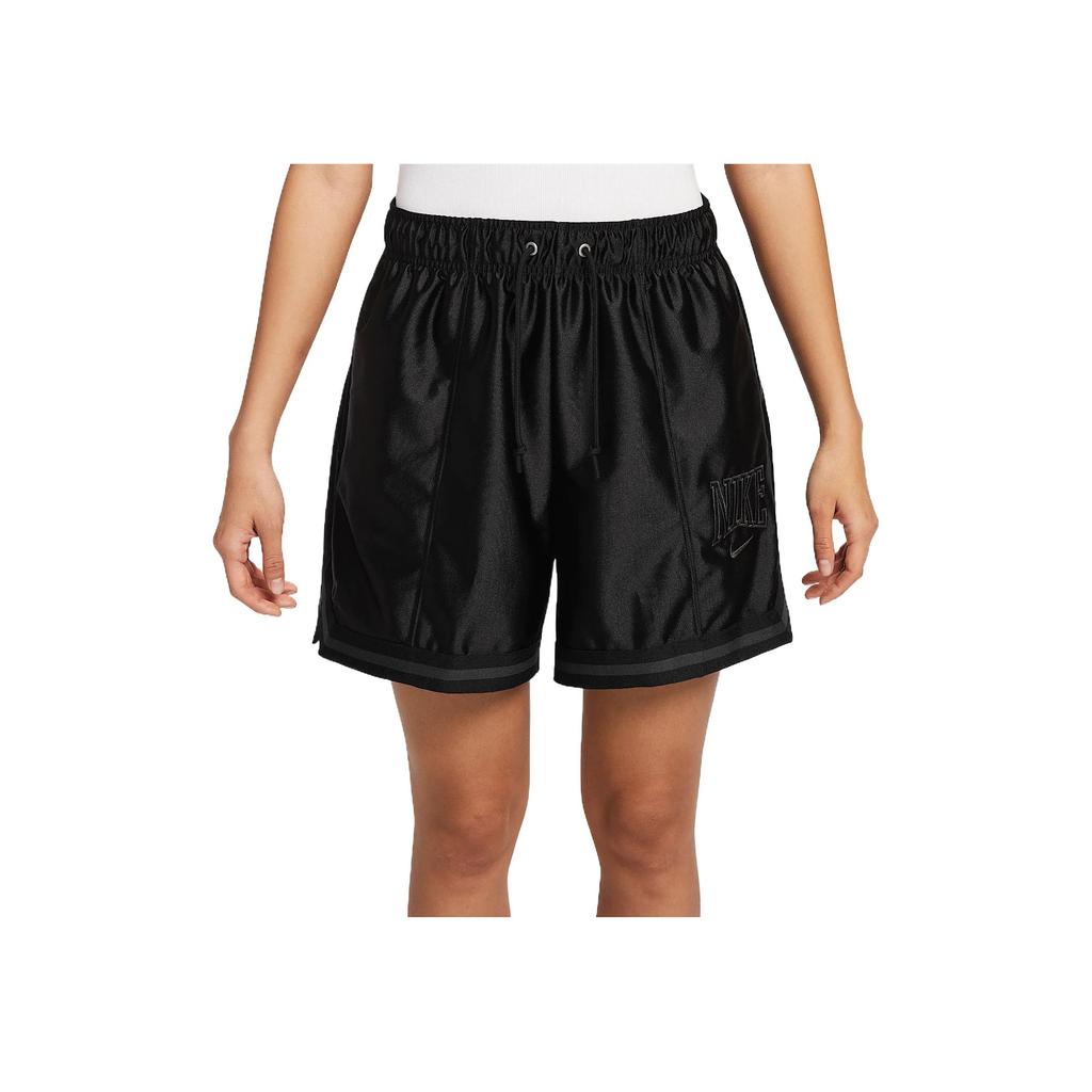 Nike Comfortable Stylish Soft Lace-Up Three-Quarter Sports Shorts Women Shorts Black HJ0164-010