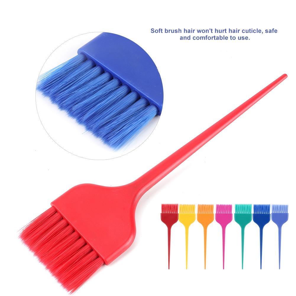 7Pcs Colorful Hair Dyeing Brush Set Hairdressing Salon Barber Hair Coloring Tool Kit C 306