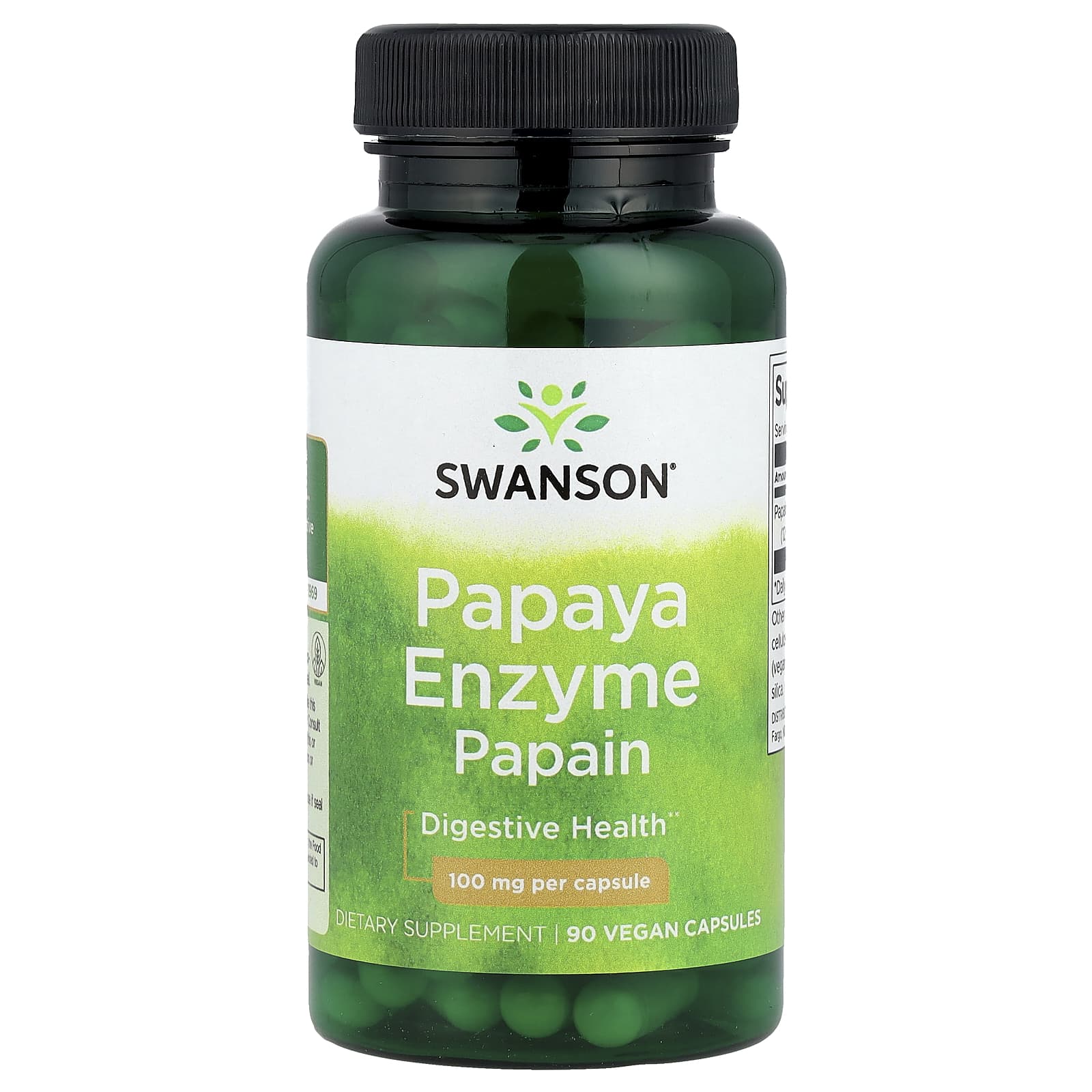 

Papaya Enzyme Papain, 100Mg, 90 Veggie Capsules