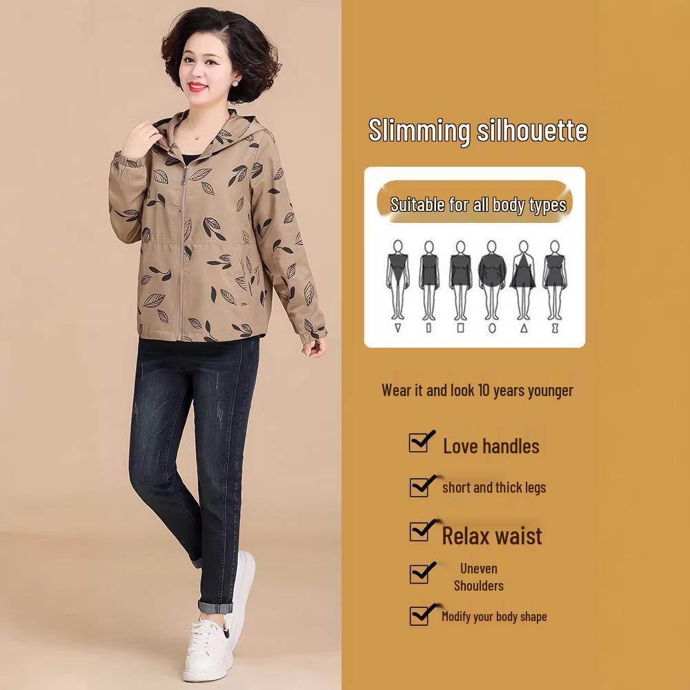 2026 Spring & Autumn Stylish Casual Jacket for Middle-Aged Women