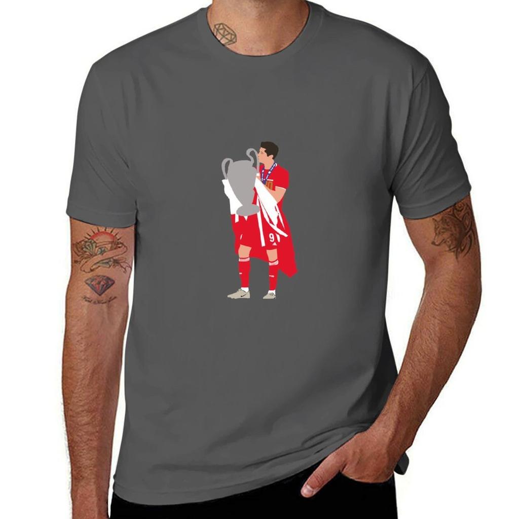 Robert Lewandowski Fc Bayern TShirt Relaxed Fit Casual Short Sleeve Top