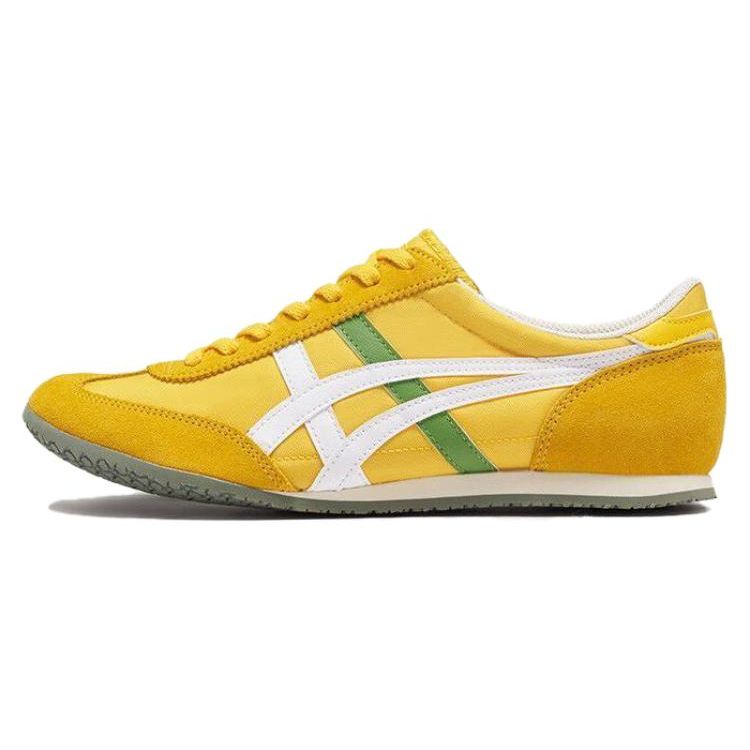Onitsuka Tiger Machu Racer Comfortable Versatile Non-Slip Low-Top Casual Shoes Unisex sneaker Yellow 1183B877-750
