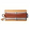 Elastic Strap Zipper Pencil Case Mesh Fabric Stationery Organizer Mesh Pen Pouch  School Supplies