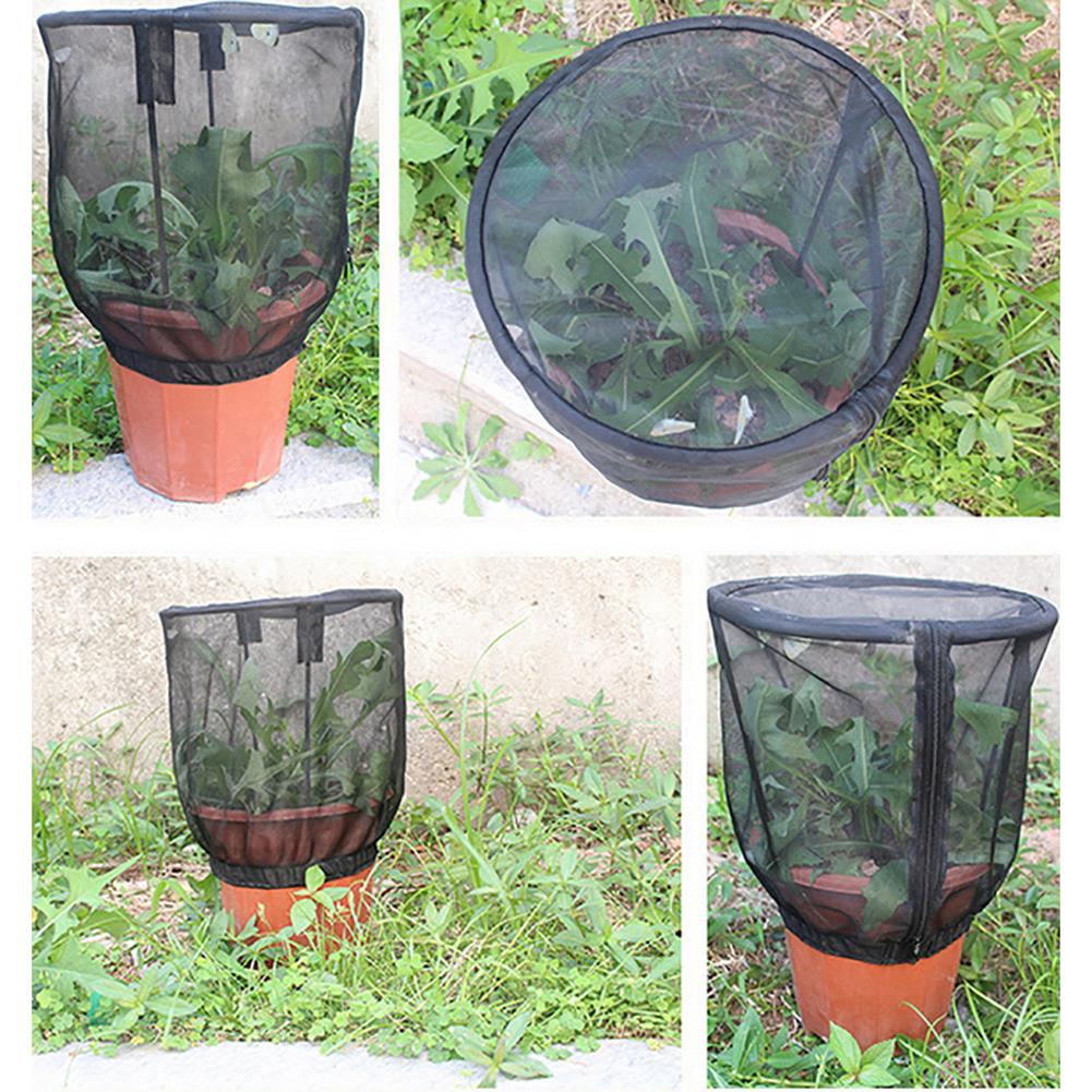 Capa de Rede para Plantas com Zíper Rede de Malha Bolsa Protetora Cobertura de Plantas de Jardim Proteção de Frutas Cobertura de Jardim