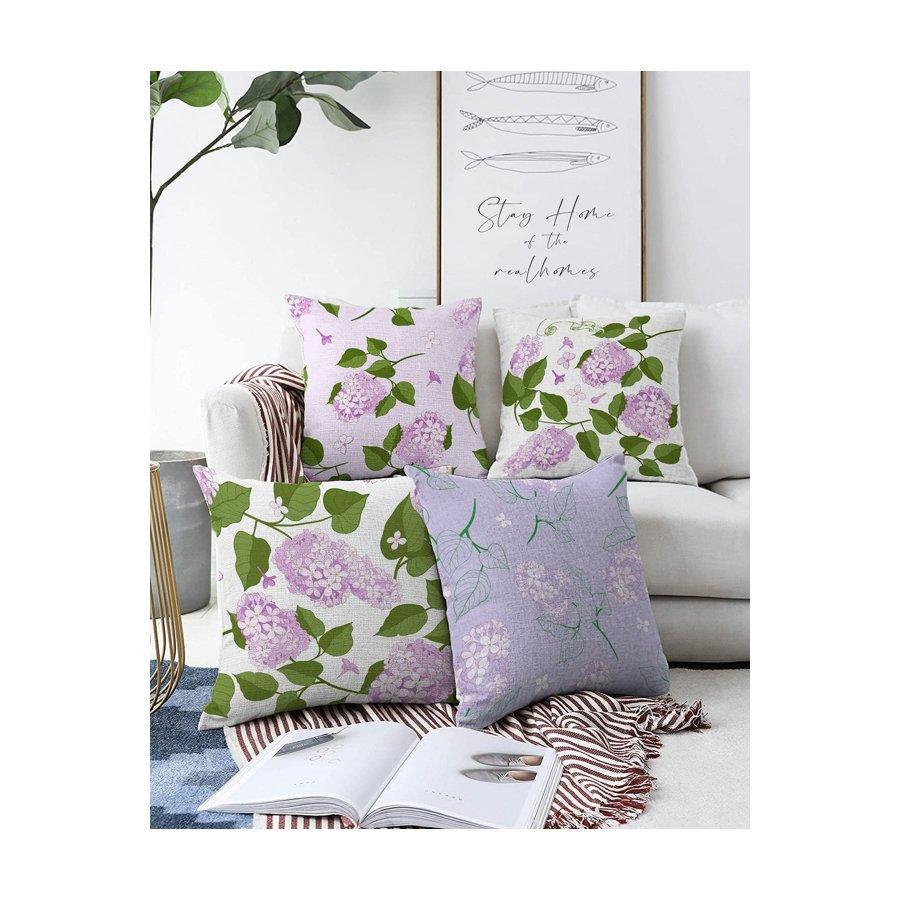 4-teiliges, digital bedrucktes Kissenbezug-Set