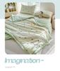 Dou Dou Xia is machine washable, sleeps naked, air-conditioned, cartoon student dormitory, summer cool sheets, double sheets, summer thin blankets