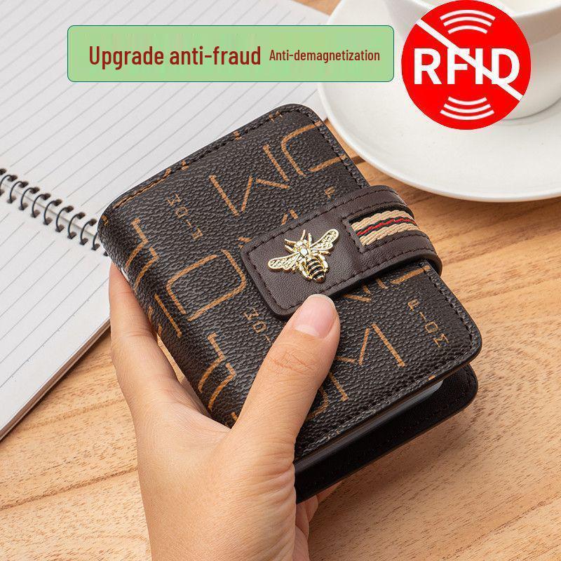 Multifunctional Anti-Demagnetization RFID-Blocking Korean Style Women's Card Holder and Wallet