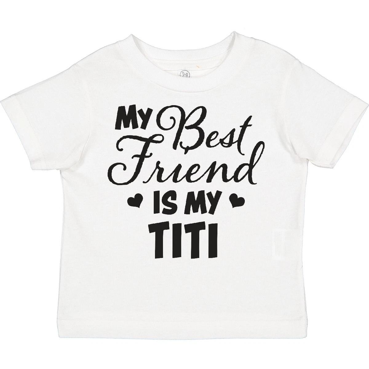 Inktastic My Best Friend Is My Titi With Hearts Toddler T-Shirt Family Child Kid 100