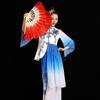 Long Imitation Belly Dancing Fan 26cm Performance Fan Hot Sell Gradient Color  Dance Bamboo Fans
