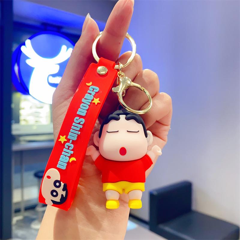New Cute Crayon Small New Keychain Cartoon Animation Small New Toy Doll Pendant Bag Pendant Gift