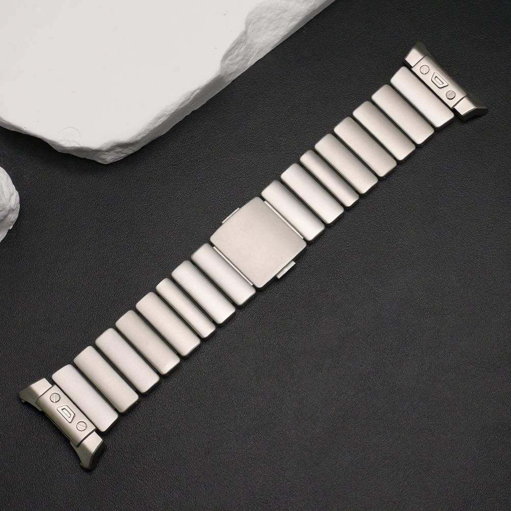 Titanium Band for Samsung Galaxy Watch Ultra2 2025 Luxury Metal Strap for Samsung Galaxy Watch Ultra 47mm 2024 Rubber Bracelet