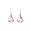 LUNAR Series Tears of the Moon Crystal Sparkling Water Drop-shaped Rose Quartz Earrings Women's Pink 5528509