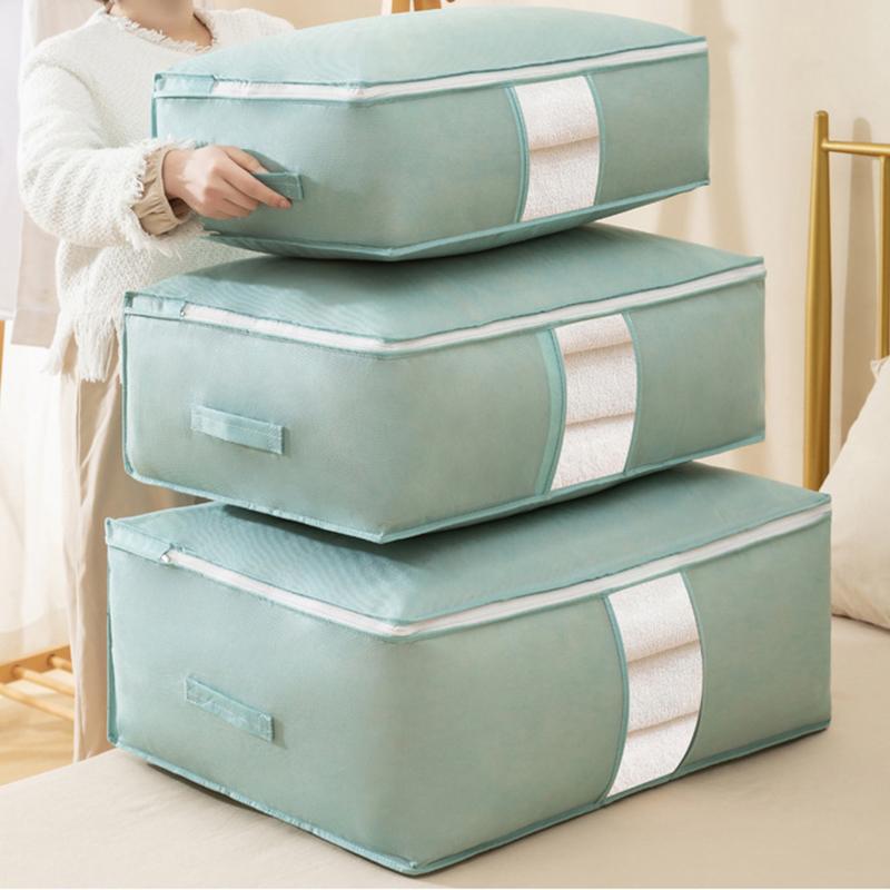 שקיות אחסון מתקפלות לבגדים ולשמיכות - קיבולת גדולה במיוחד להובלה ואריזה