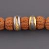 Tibetan Vajra Pestle Spacer Beads: Gold DIY Pendant Ornaments & Bracelet Charms