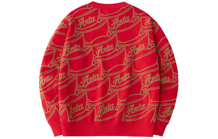 Men's Anta Life Collection Knitwear Men's Intense Red/Hazelnut Brown