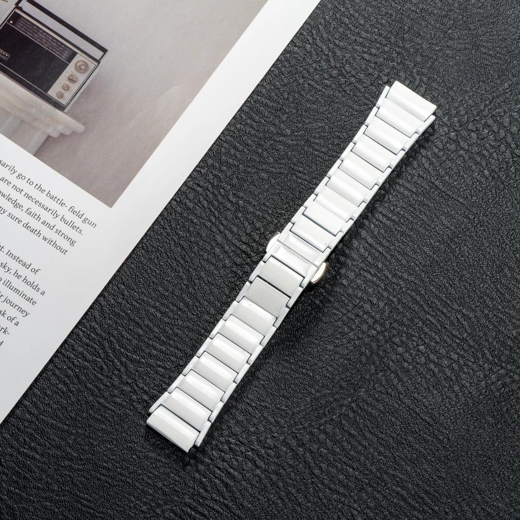 Nový 18mm keramický řemínek pro Huawei Watch GT6 GT5 GT4 41mm S motýlovou přezkou Náhradní náramek pro Huawei Watch GT5 PRO 42MM