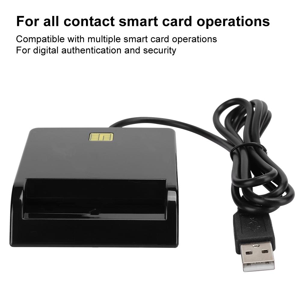 Smart Card Reader Black for Windows 98 Me 2000 NT 4.0 XP CE Vista 7 8 8.1 10 Linux