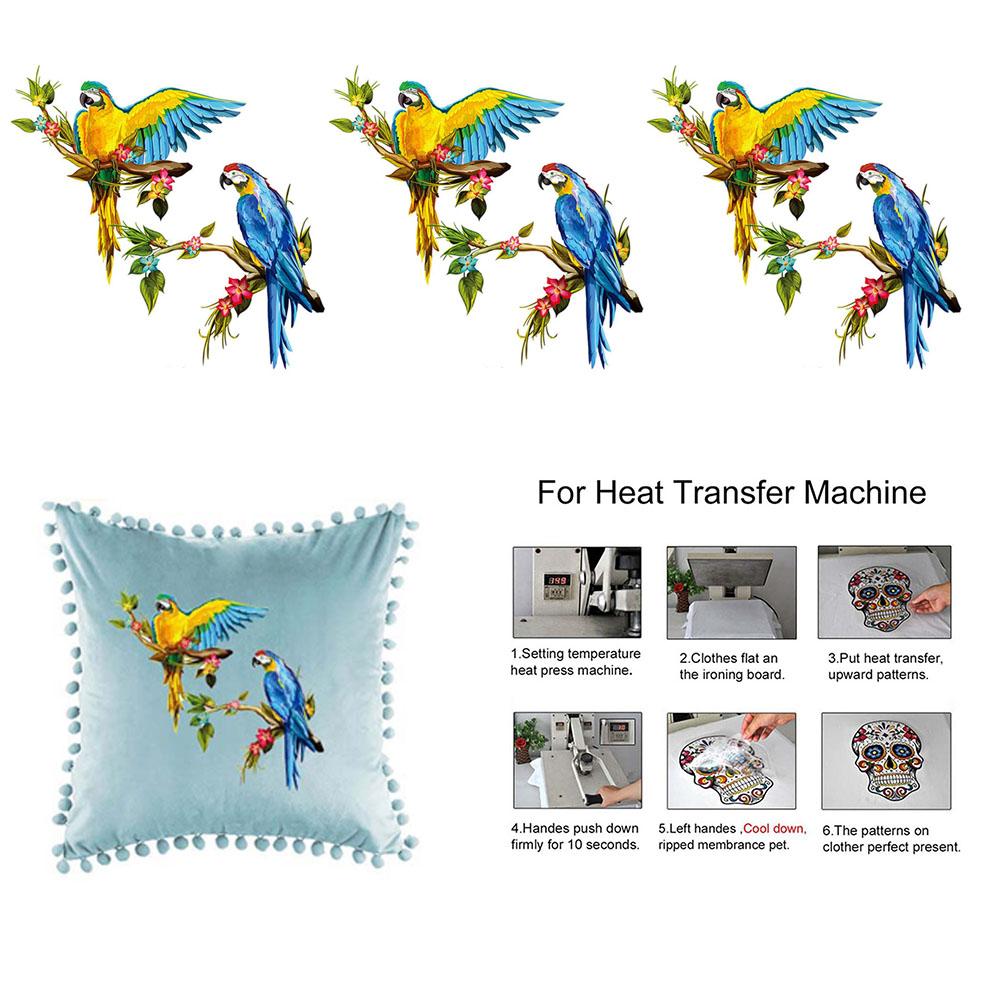 

Bird Badge Parrot Fabric For Jeans T-shirt Patches Appliques Clothes Sticker Clothing Patches S