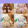 Cute Floral Bunny Plush Toy With Soft Short Pile For Children And Gift Giving