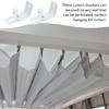 8Pcs Vertical Blind L Brackets White Iron Curtain Rails Clips for Easy and Secure Installation In Multiple Locations