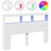 Vidaxl Zagłówek Z Półkami I Oświetleniem Led, Biały, 160X17X102 Cm