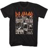 Def Leppard Picture Collage Men's T Shirt Rock Music Band Merch