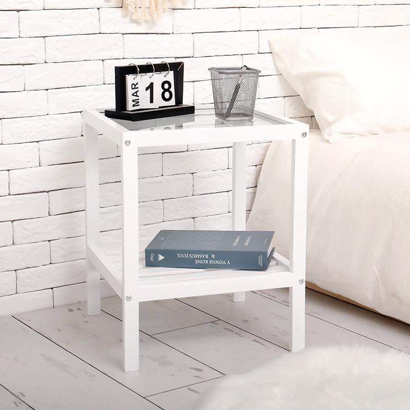 Small Square Table Small Coffee Table Side Cabinet Sofa Side Table Side Table Solid Wood Corner Table Living Room Square Mini