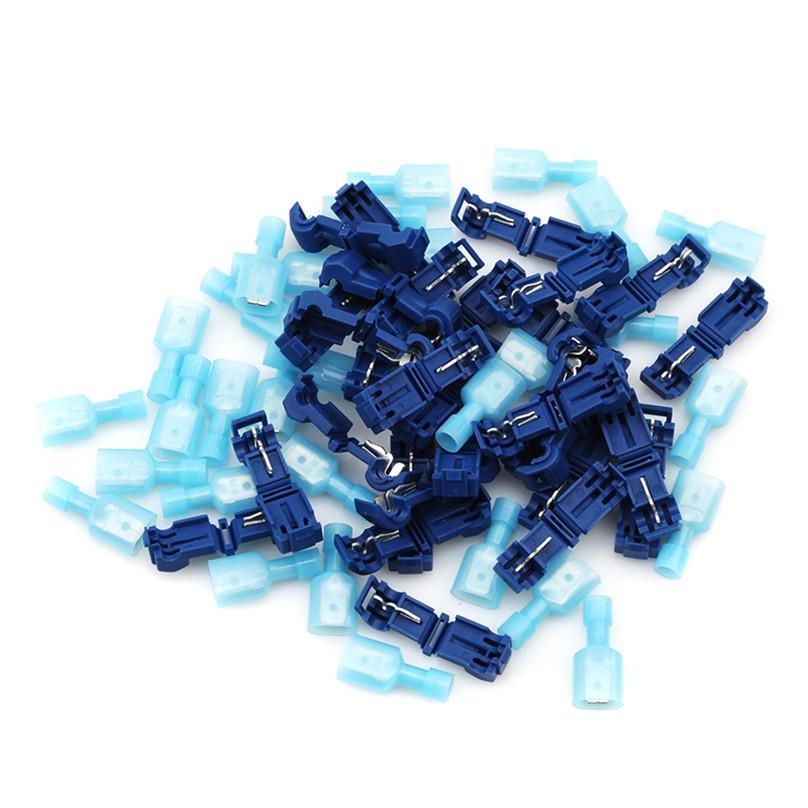 30pcs/set Quick Splice Connectors Scotch Lock Wire Terminals Electrical Crimp Cable Snap