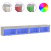 Vidaxl Szafki Tv Z Led, 2 Szt., Szary Dąb Sonoma, 100X30X30 Cm