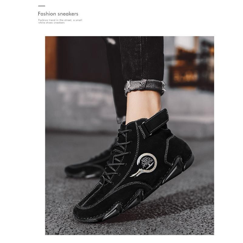 Pánská volnočasová obuv, Kotníkové boty, Venkovní volnočasové pánské boty, Pánská obuv