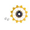   Ceramic Bearing Aluminum Alloy   Bike Rear Derailleur Pulley   Wheel (Black)