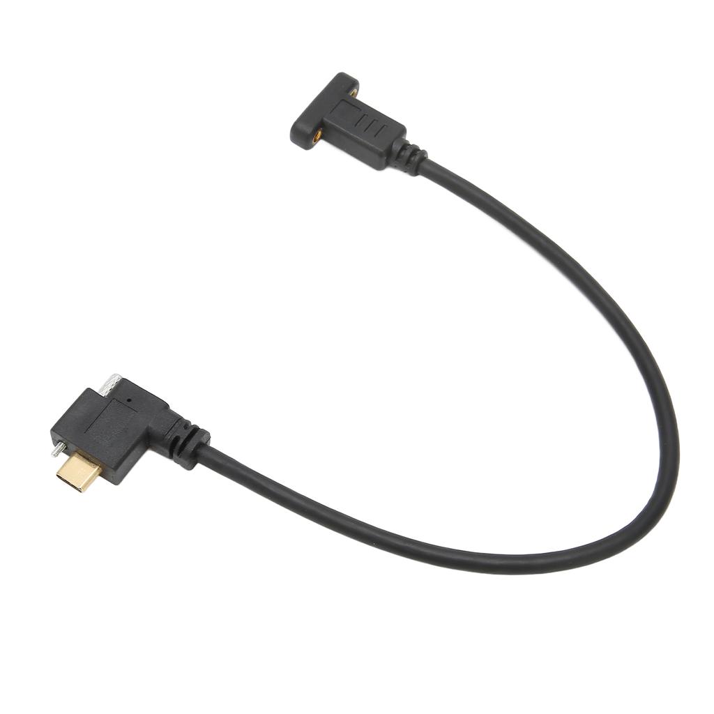 Type C to Type C Cable 10Gbps 5A 4k Gold Plated Standard 16+1 Cores 0.3 Meters Male To Male USB3.1 Cable