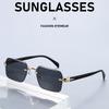 Men's sunglasses, new fashionable sunscreen sunglasses, personalized frameless trimmed sunglasses