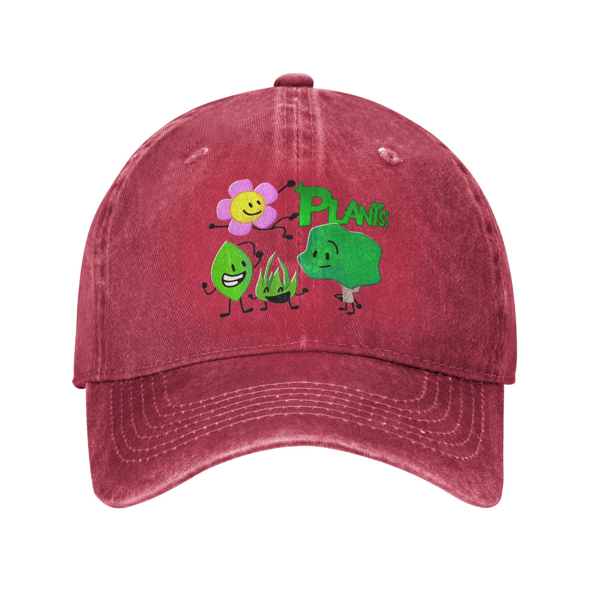 BFDI Plant Characters  Casual Baseball Cap For Unisex WomenSummer BFDI Hunting Camping Hip Hop Hats y2k Cool Hot Sale Baseball Cap One Size