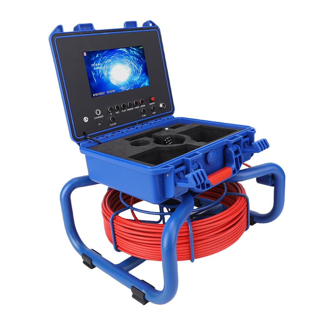 Self Leveling Sewer Camera with 512Hz Transmitter Pipe Inspection Camera DVR Recorder IP68 30M Industrial Pipeline