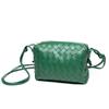 Womens Crossbody Bag Genuine Leather Woven Shell Design Medium Pillow Shape Daily Use Fashion Accessory