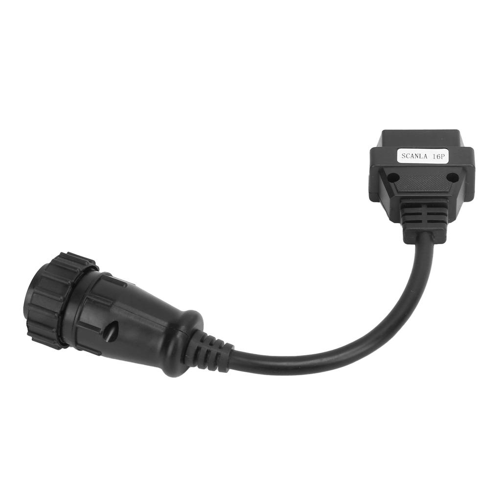 OBDII 16Pin Cable OBD2 Connector 240mm 9.45in Portable Car Diagnostic Tool for Truck