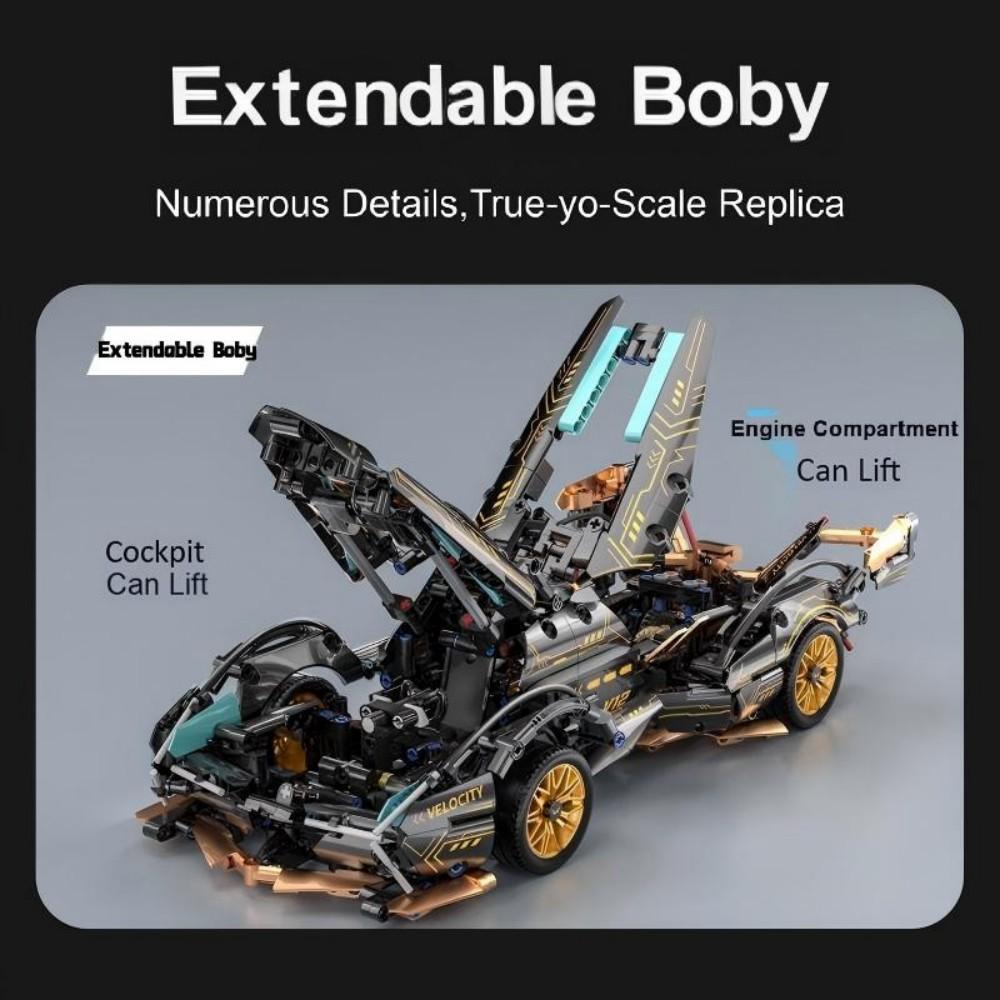 High-Quality 1:14 High-Quality Scale High-Quality Hypercar Construction set High-Quality Building Collection kit Self-assembly High-Quality