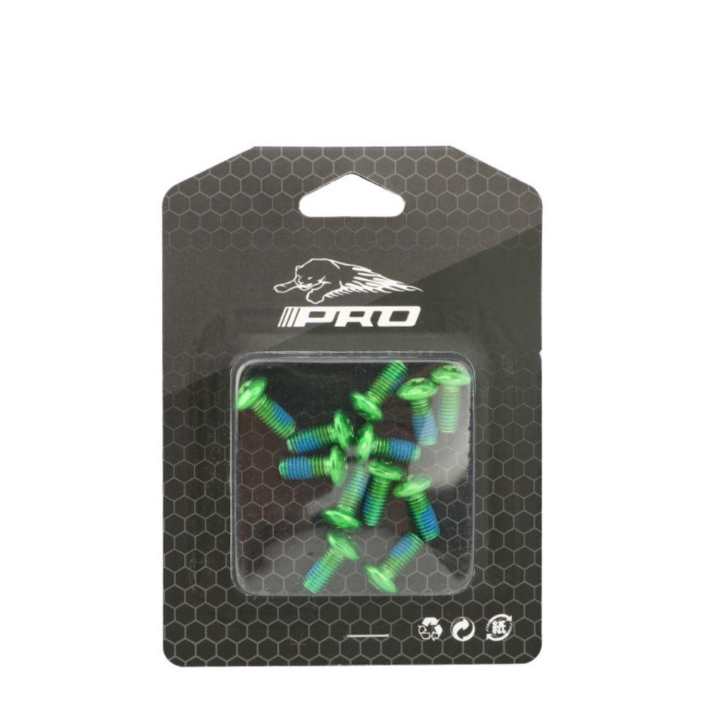 

12PCS T25 Screws Bicycle Brake Handle Screw M5*11.5mm Bicycle Rotor Screw Bike Brake Green