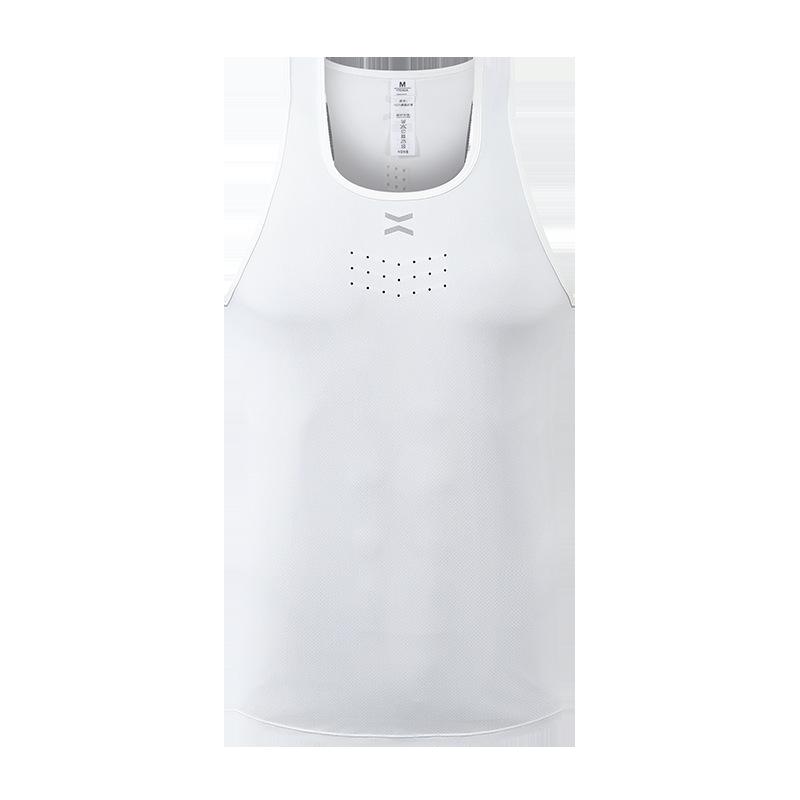 

Мужская майка без рукавов из ледяного шелка с быстрой сушкой R357 - Повседневная летняя спортивная одежда, Большой размер XXL