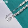 Charm Pattern Round Bracelet Silver Gift Fashion Jewelry
