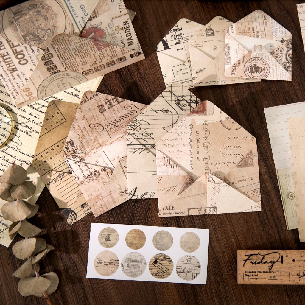 24pcs/1lot Small Envelope Set for Scattered Island Series Vintage DIY Materials and Base Decoration