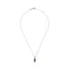 Mezmic Blue Diamond Ruby Cross Gold Necklace
